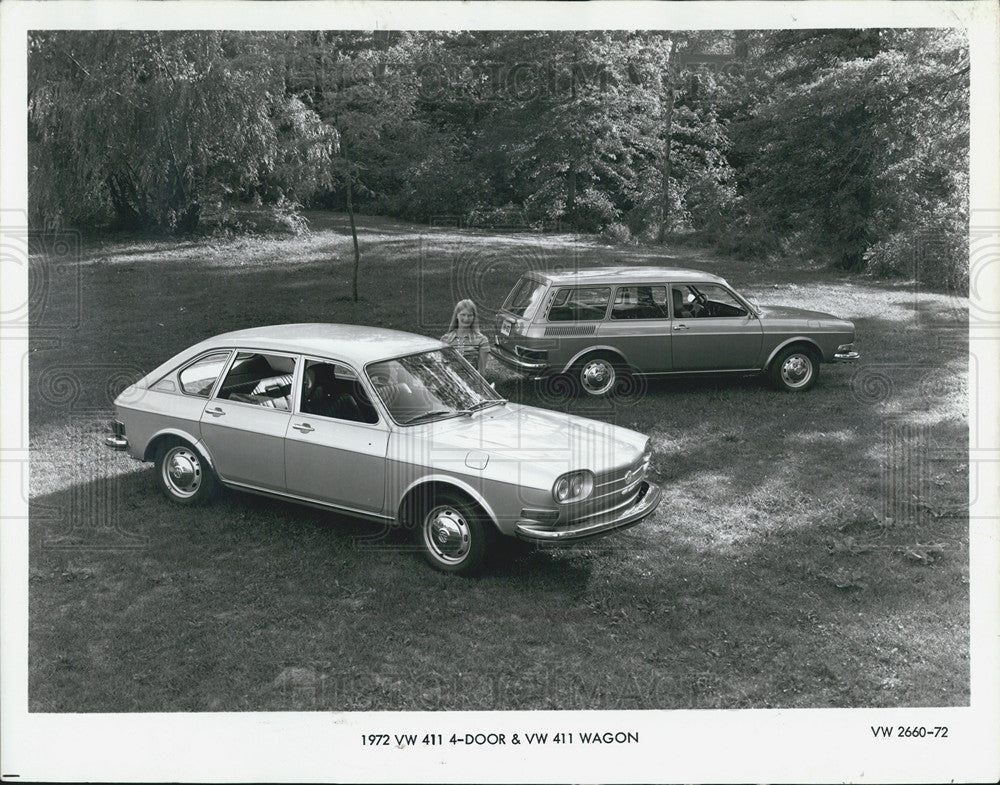 1971 Press Photo 1972 VW 411 4-Door, Wagon - Historic Images