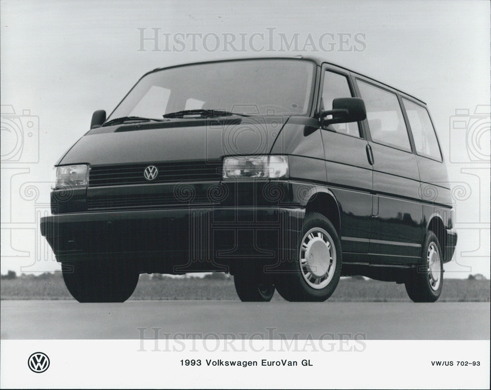 1993 Press Photo of the Volkswagen EuroVan GL - Historic Images