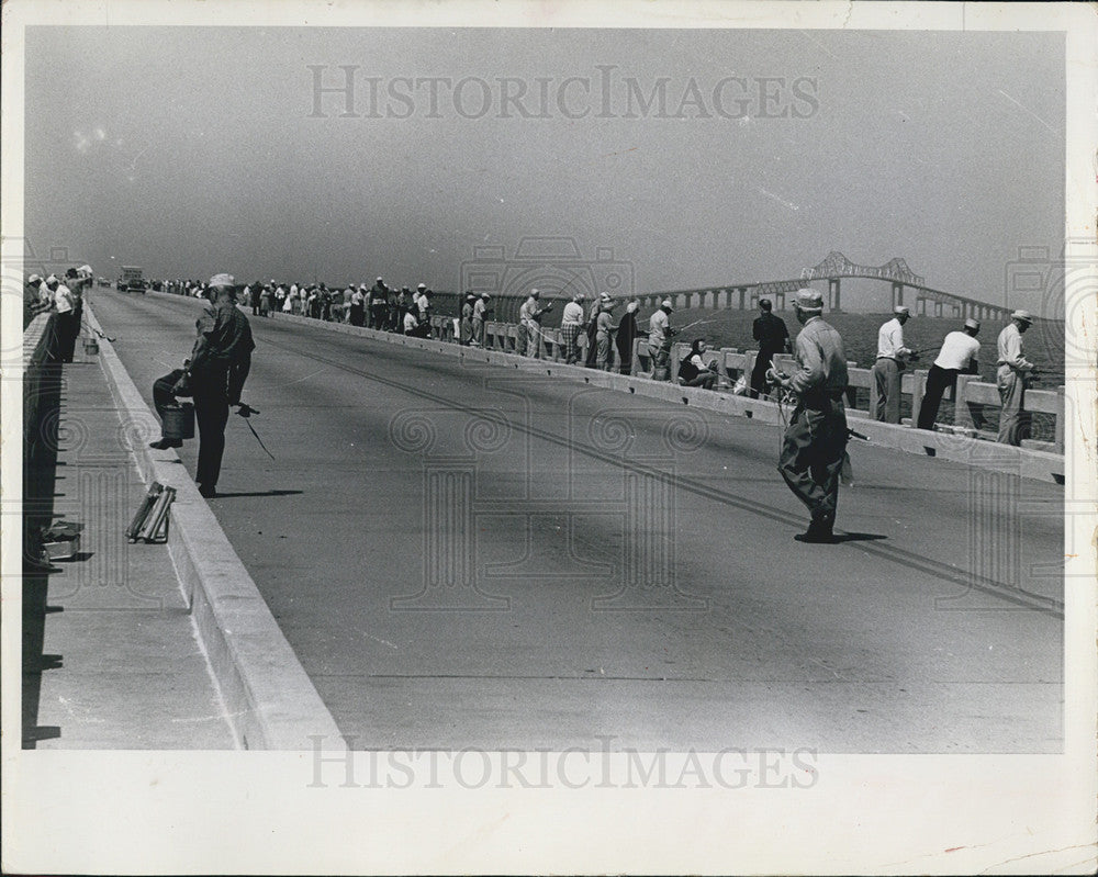 1963 Press Photo People flock to the Sunshine Skyway - Historic Images