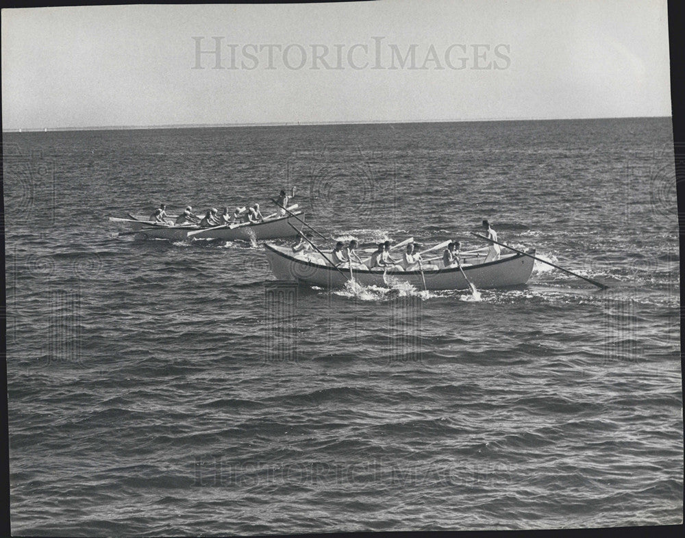 1942 Press Photo Navy Day boat race in Fla. - Historic Images