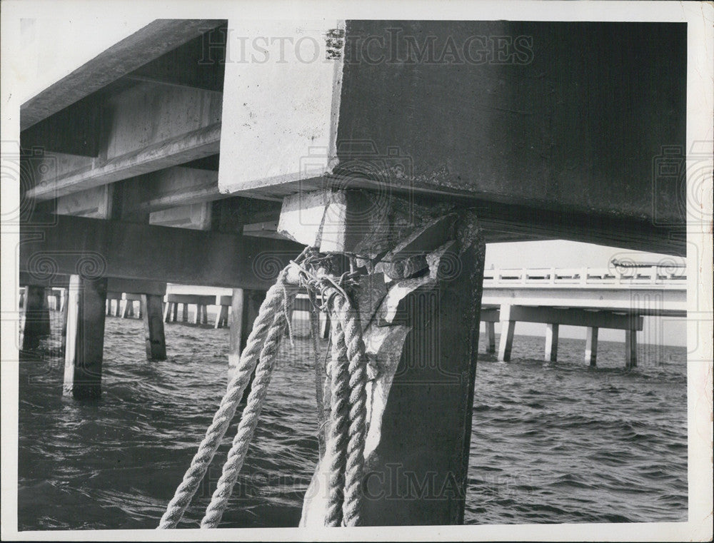 1970 Press Photo Sunshine Skyway Bridge - Historic Images