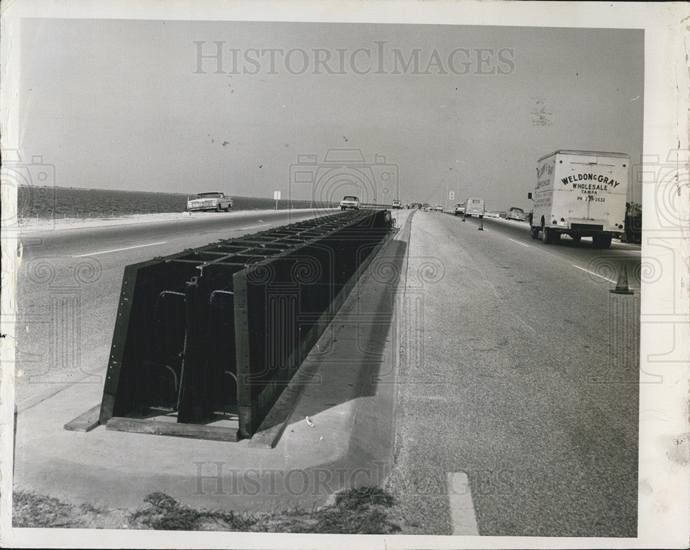 1962 Press Photo Howard Frankland Bridge Pinellas Tampa - Historic Images