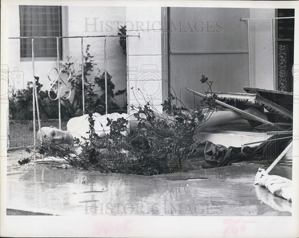 1966 Press Photo Hurricane Damage - Historic Images