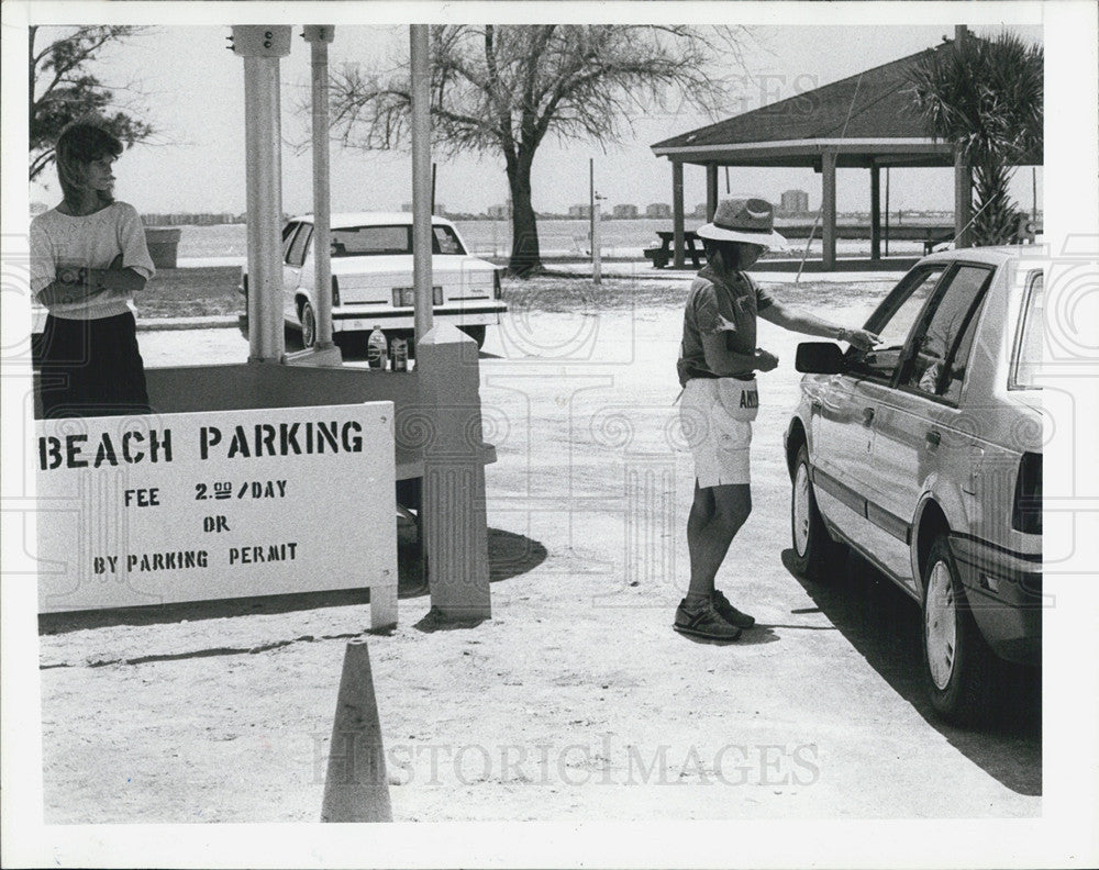 1987 Press Photo Gulfport Beaches - Historic Images