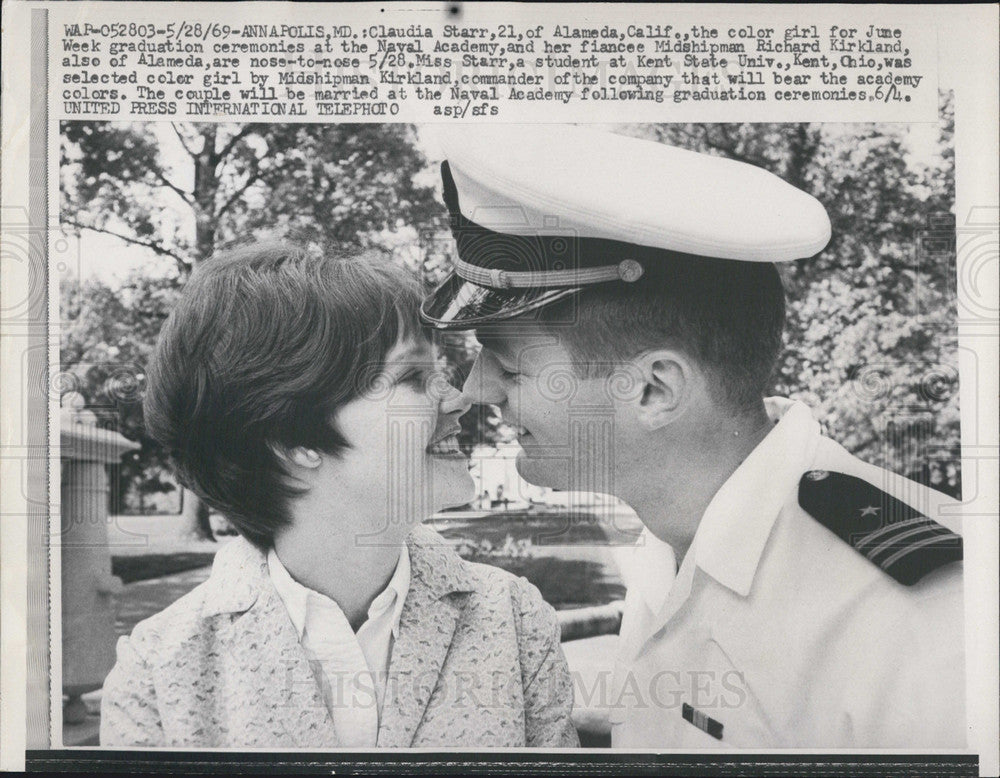 1969 Press Photo US Naval Academy Annapolis Maryland - Historic Images