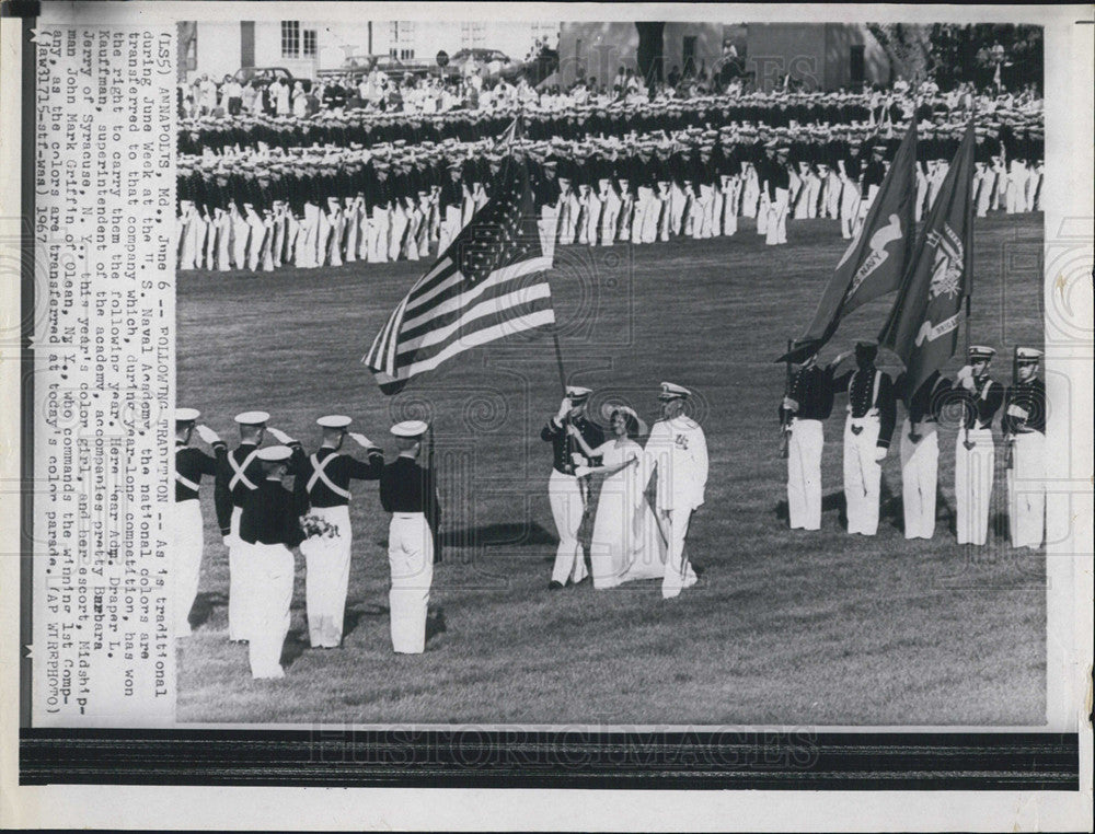 1967 Press Photo US Naval Academy Annapolis Maryland - Historic Images