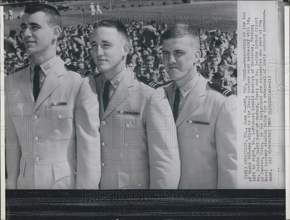 1966 Press Photo US Naval Academy Annapolis Maryland - Historic Images