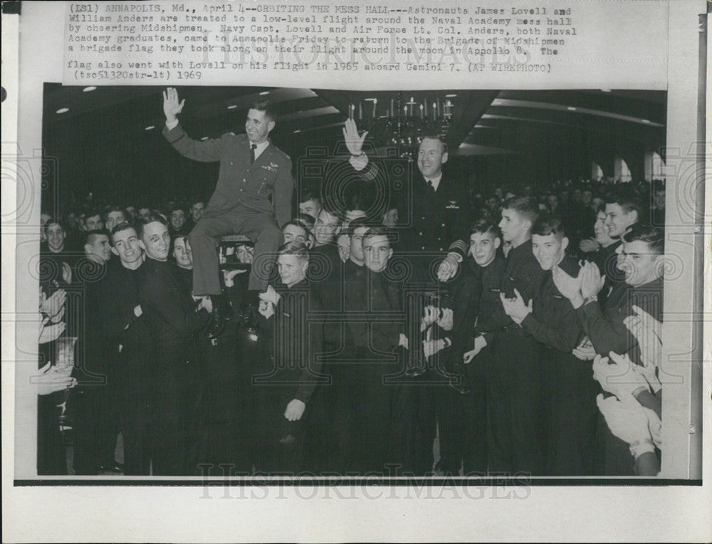 1969 Press Photo US Naval Academy Annapolis Maryland - Historic Images