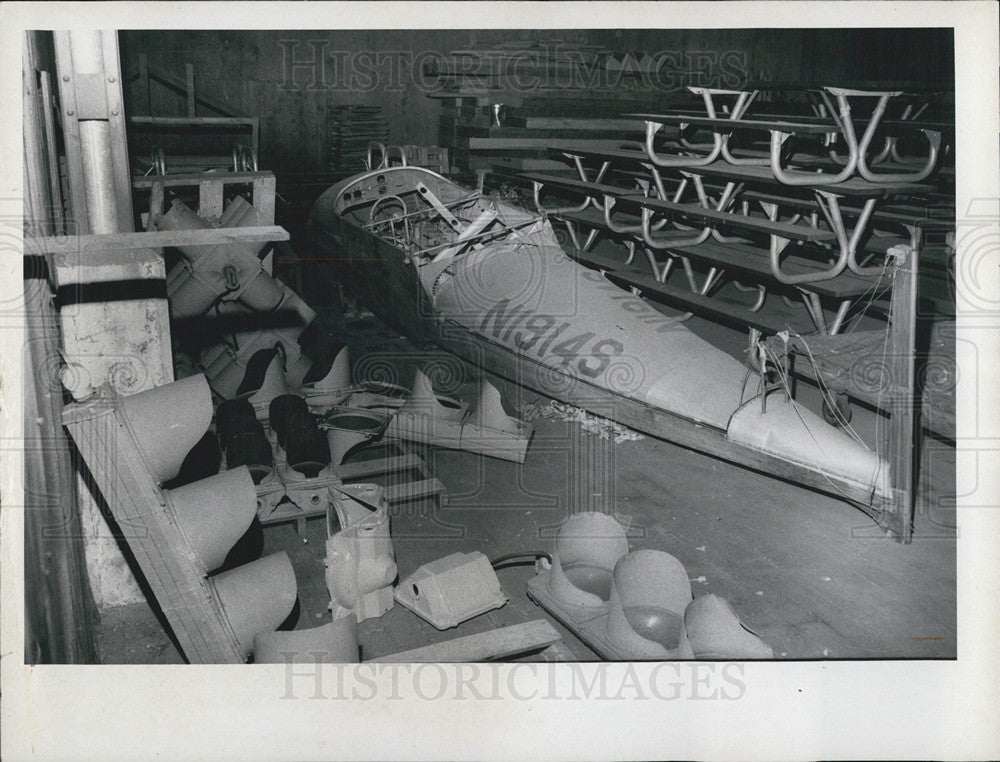 1971 Press Photo Benoist airplane frame - Historic Images