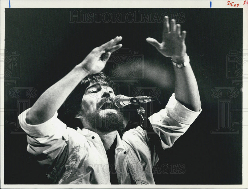 1987 Press Photo Randy Owen of Alabama - Historic Images