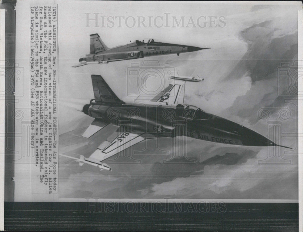 1970 Press Photo Jet fighter F521 inn flight - Historic Images