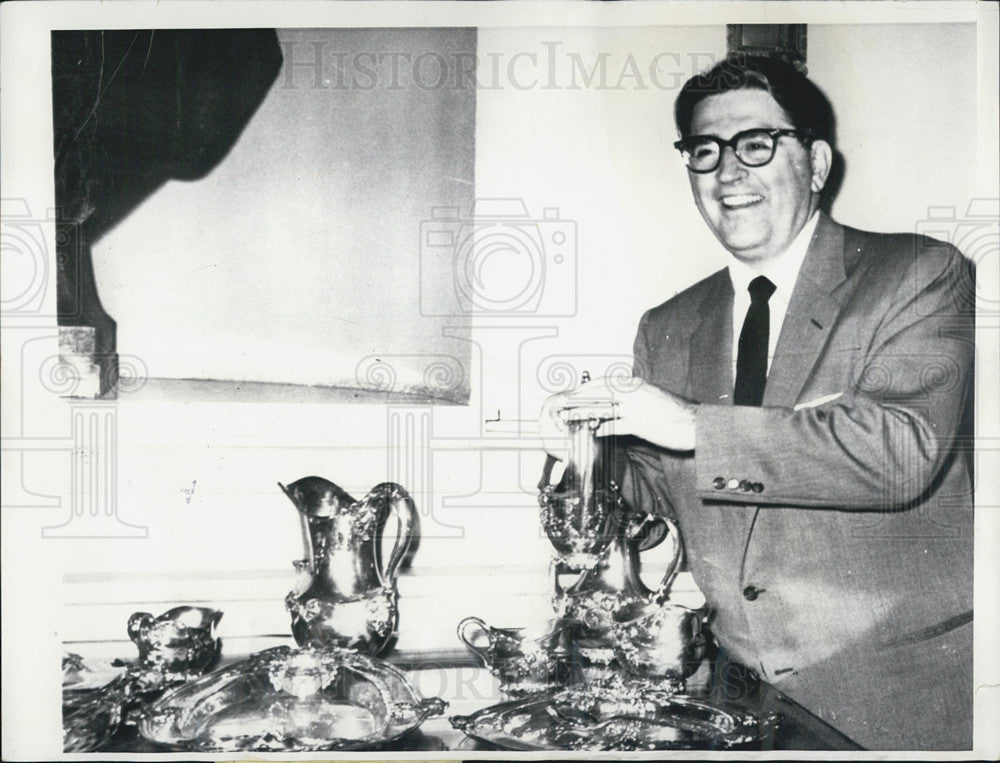 1958 Press Photo Composer Meredith Willson - Historic Images