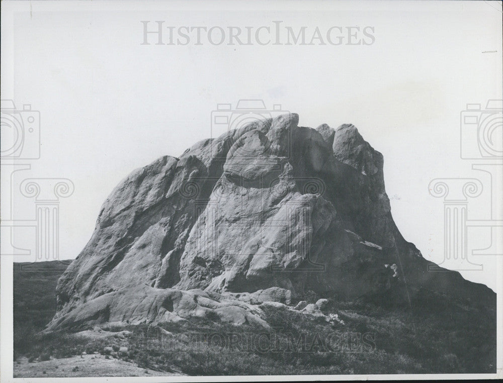 1957 Press Photo George Washington Rock Landmark - Historic Images