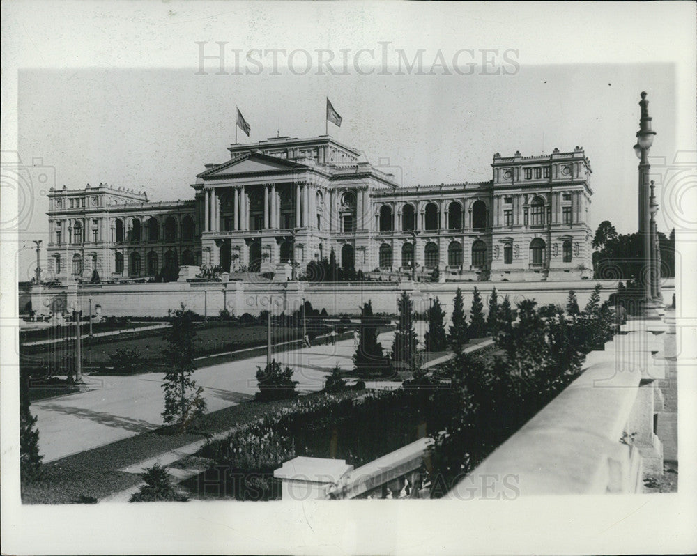 1929 Press Photo Ypiranga Palace Sao Paula Brazil Built Celebrate Independence - Historic Images