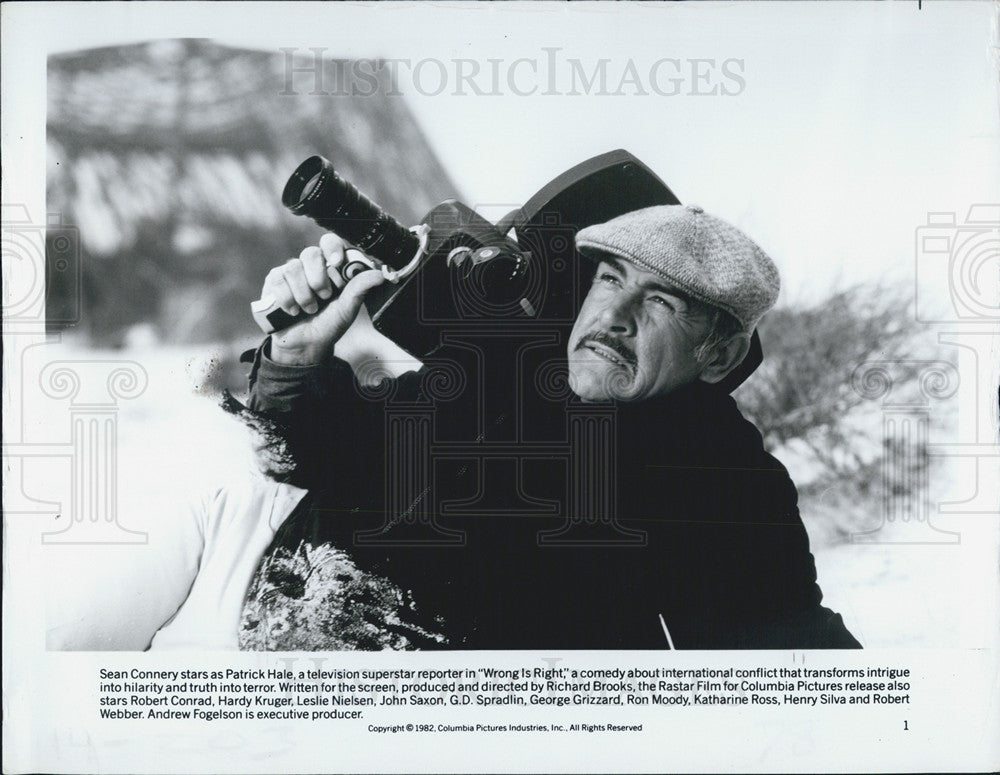 1982 Press Photo Sean Connery in &quot;Wrong is Right&quot; - Historic Images