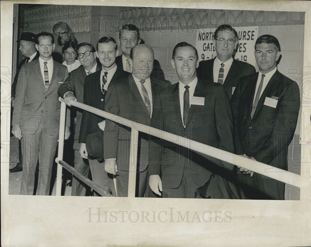1966 Press Photo Joe Bonsey, Bob Burns, Jim O&#39;Hara, Bill Davis, Don Jones - Historic Images