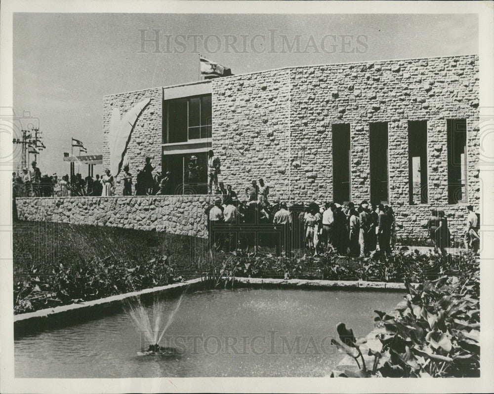 1955 Press Photo Hebrew University Largest Lecture Hall in Jerusalem - Historic Images