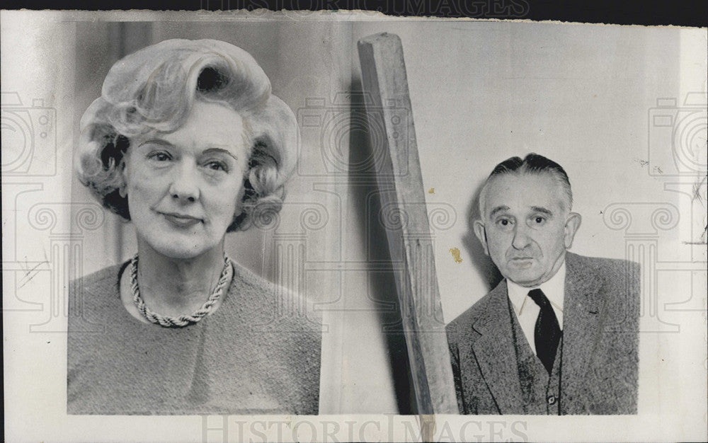 1966 Press Photo Lady Isabelle Shepherd and Frank Freeder - Historic Images