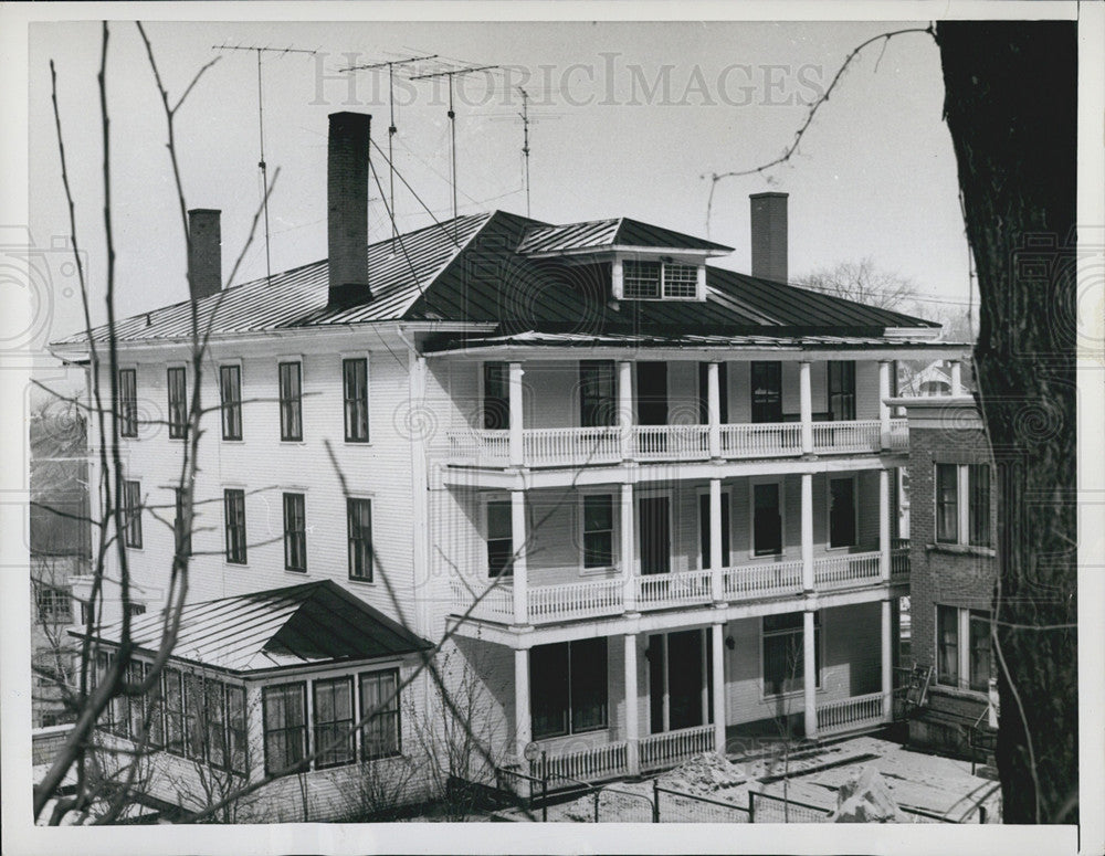 1958 Press Photo Rock Island,Quebec Canada housing - Historic Images