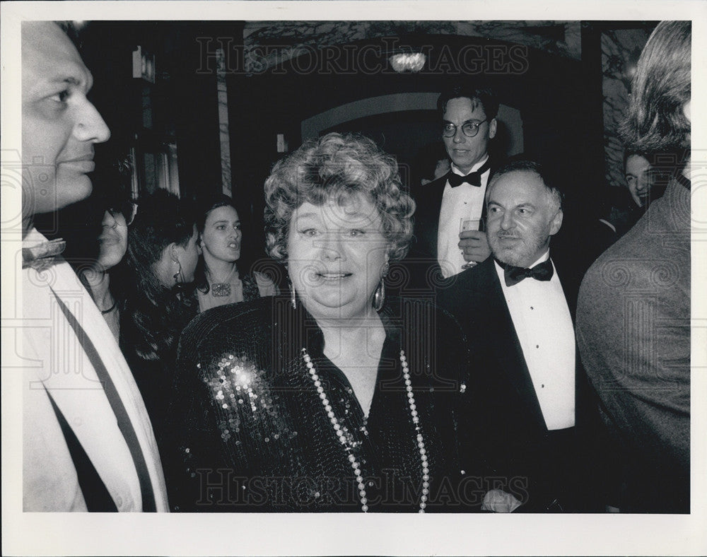 1989 Press Photo Shelly Winter, Chicago Film Festival, Chicago Theater - Historic Images