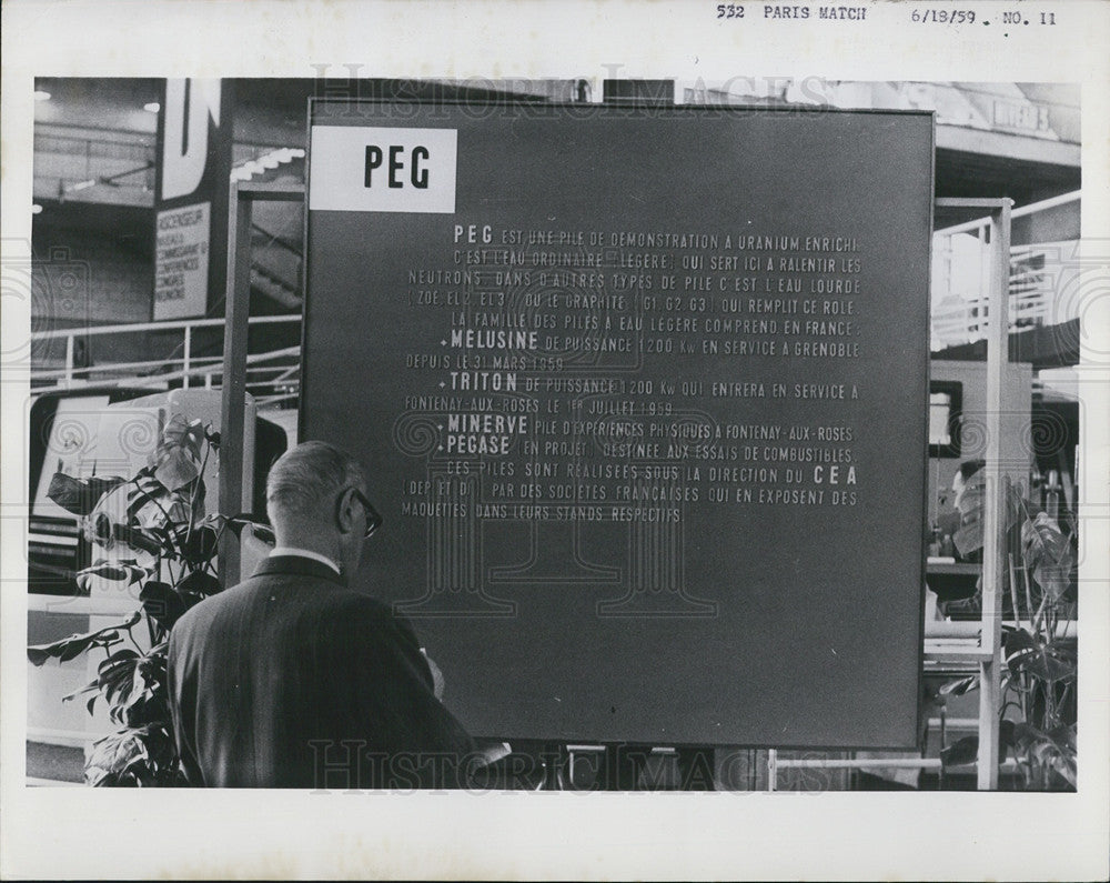 1959 Press Photo The French Atomic Reactor plant - Historic Images