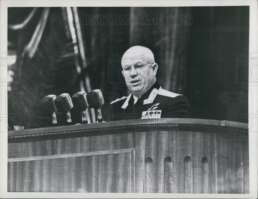 1962 Press Photo Premier Nikita Khrushchev - Historic Images