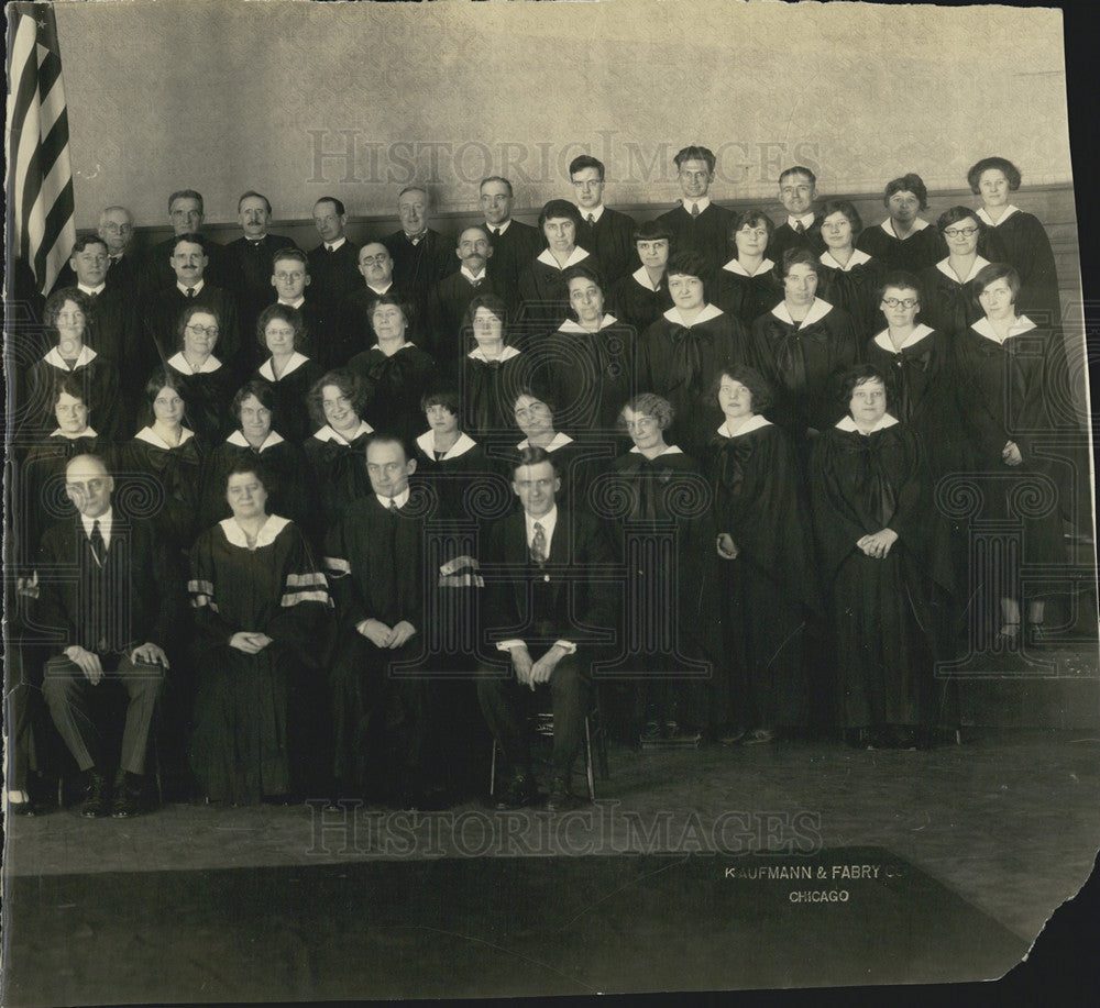 1921 Press Photo Club gives Christmas Program John B. Miller, mabel sharp Rose - Historic Images