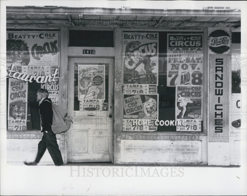 1970 Press Photo Tampa city skid row - Historic Images