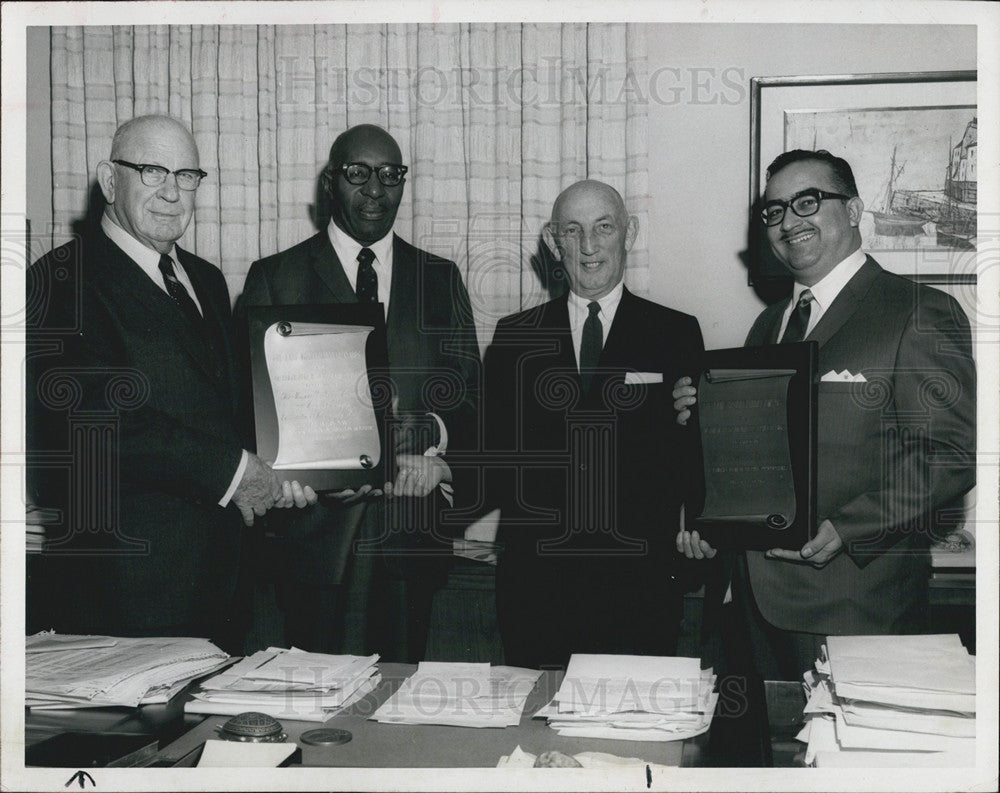 1967 Press Photo Fowler Lowry Biracial Committee Tampa - Historic Images