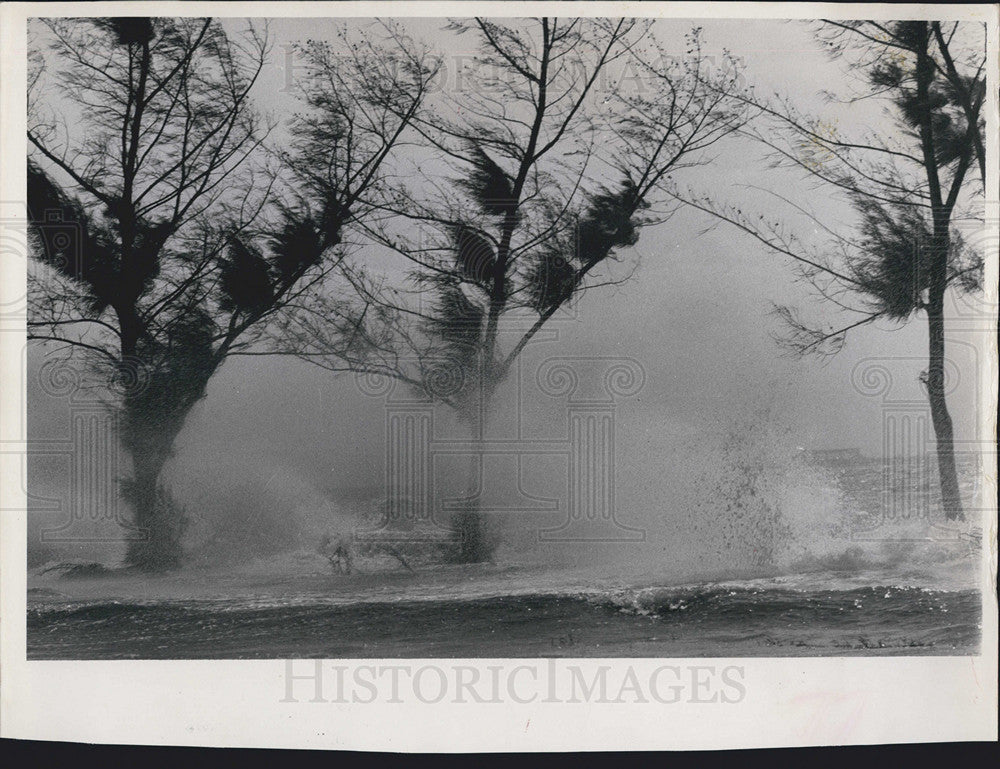 1963 Press Photo Storm Danby Ridge Causeway in Florida - Historic Images