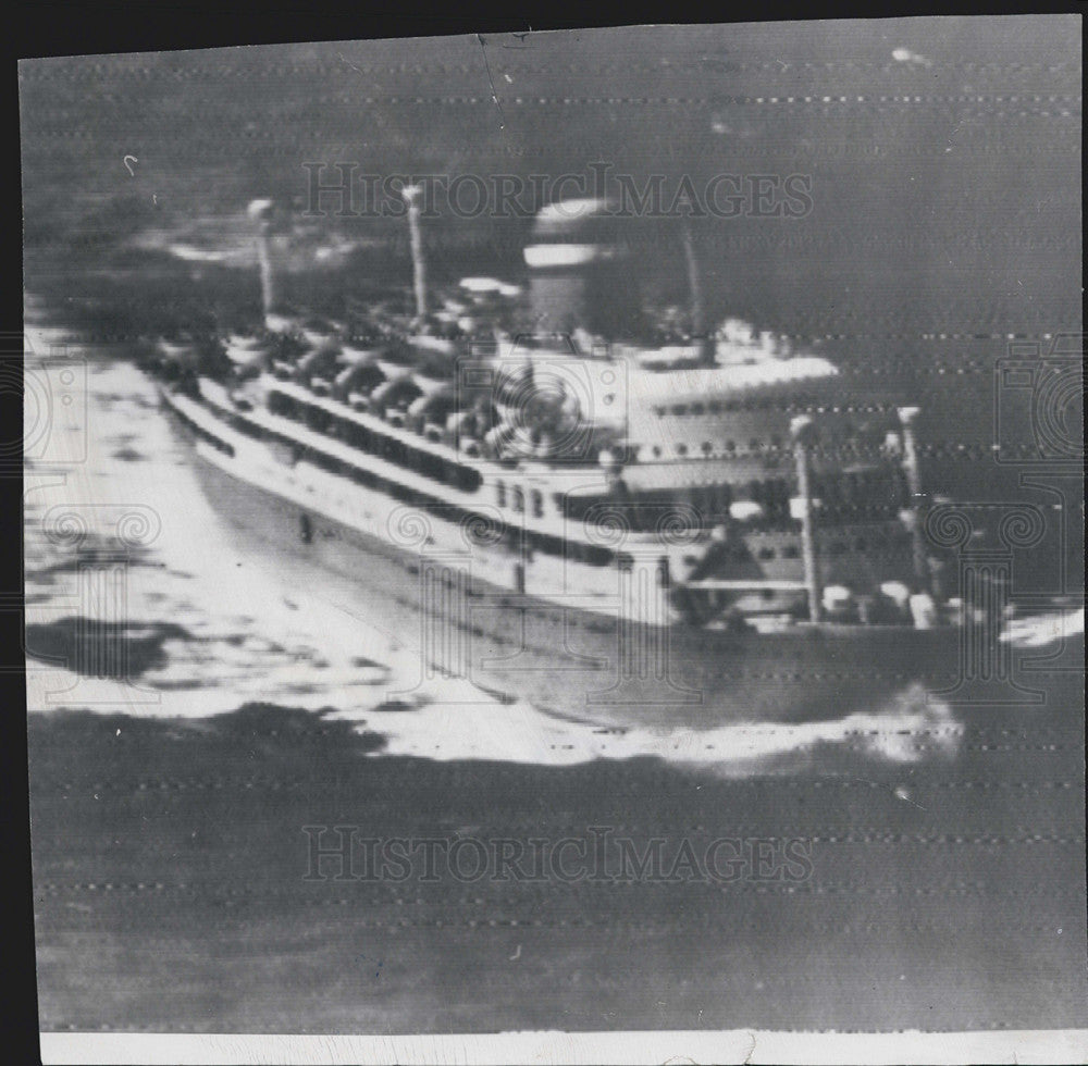 1961 Press Photo Steamship Santa Maria - Historic Images