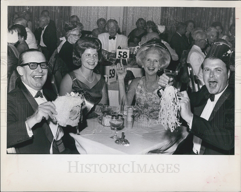 1956 Press Photo Bath Club, Rolf Robert, GJ Boele, New Years - Historic Images