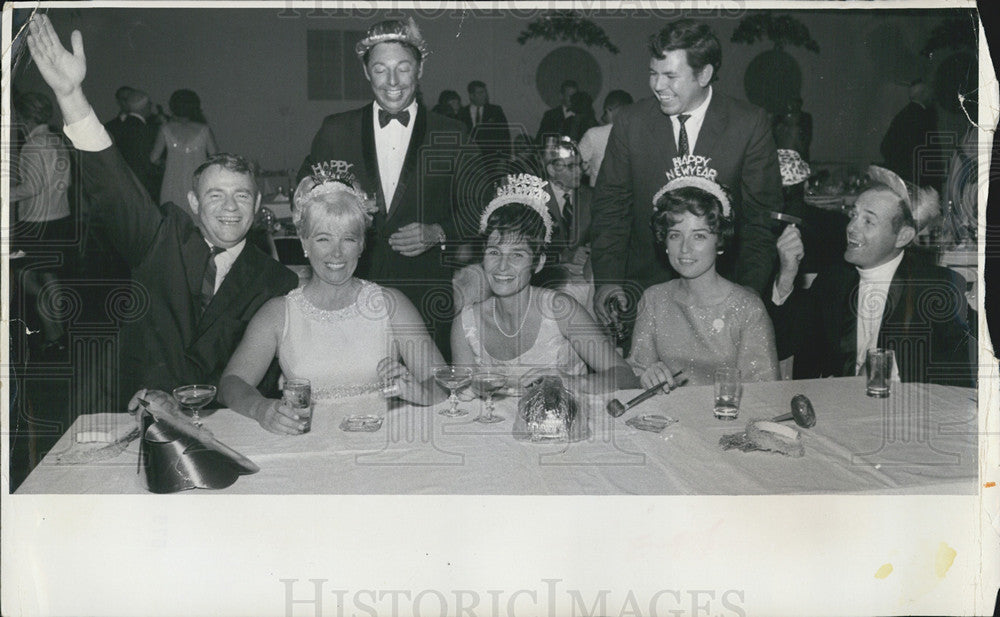 1968 Press Photo New Years, St Petersburg Yacht Club Jim Sherman, Janet Landt - Historic Images