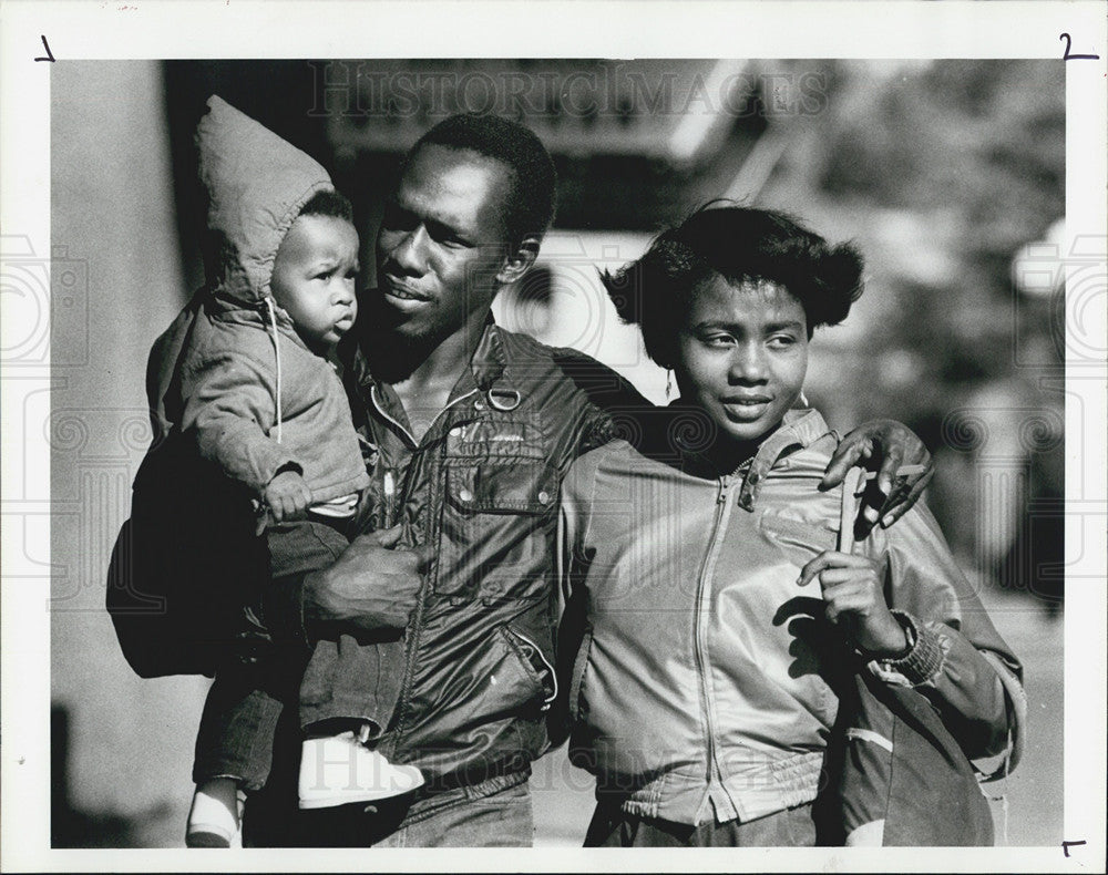 1985 Press Photo Valerie, Willie Albert, Central Avenue, Pinellas County - Historic Images