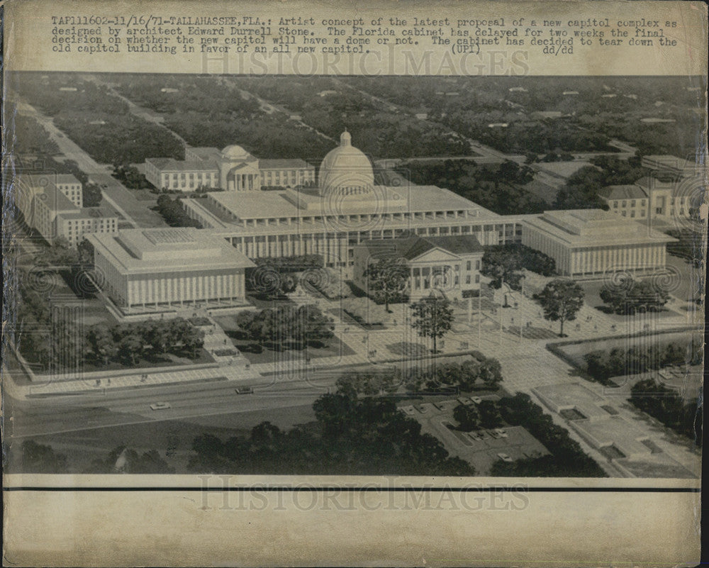 1971 Press Photo New Capital Complex Designed by Architect Edward Durrell Stone - Historic Images