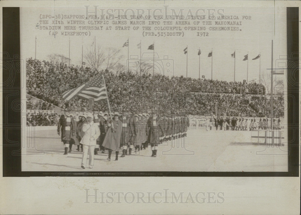 1972 Press Photo 11th Winter Olympic Games at Makomanai Stadium - Historic Images