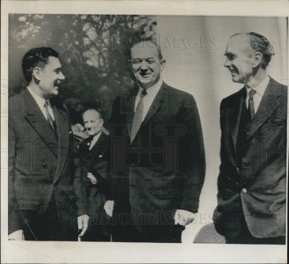 1972 Press Photo Sec. of State Dean Rusk &amp; Andrei Gromyko Russian For. Minister - Historic Images