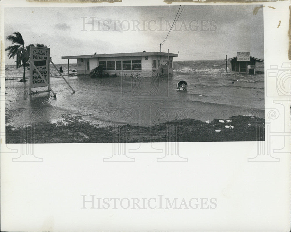 1972 Press Photo Hurricane Agnes Courtney Campbell Parkway Florida - Historic Images