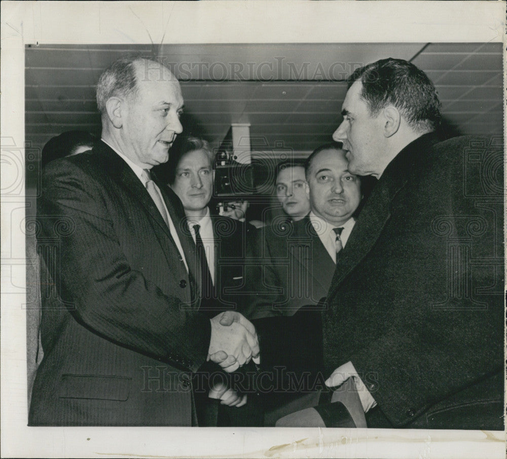 1961 Press Photo Dean Rusk Andrei Gromyko Soviet Foreign Minister Washington - Historic Images