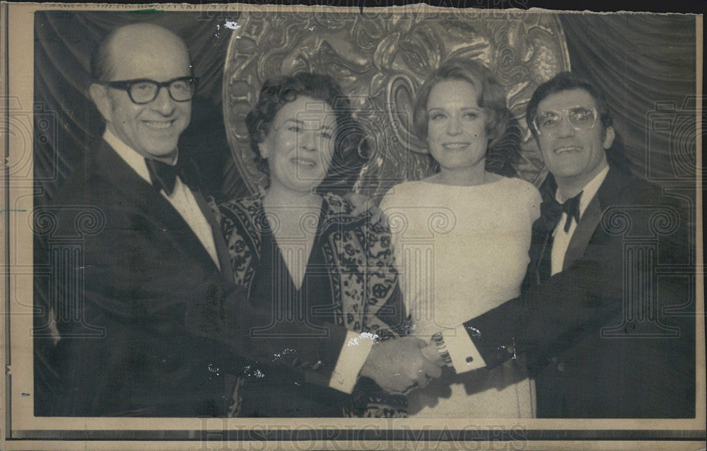 1972 Press Photo Tony Awards Phil Silvers Alexi Smith Follies New York - Historic Images