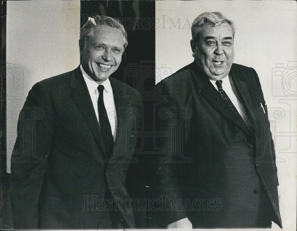 1969 Press Photo Chief Justice Roy J Solfisburg Attorney Lambert Ochsenschlager - Historic Images