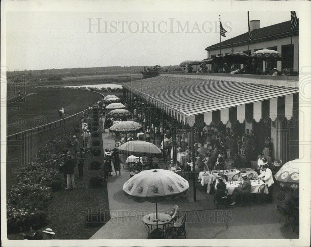 1936 Press Photo Post and Paddock Arlington Club - Historic Images