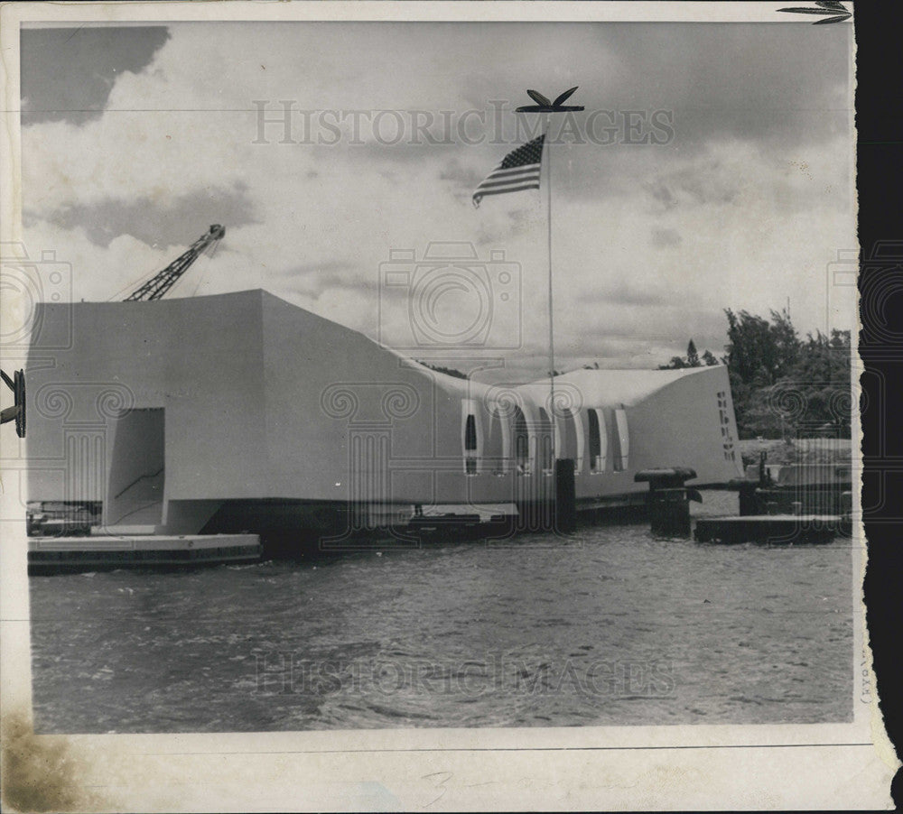 1962 Press Photo USS Arizona Memorial Pearl Harbor - Historic Images