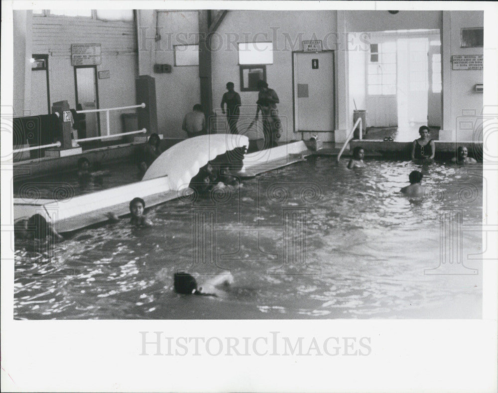 1989 Press Photo Public Thermal Mud Pools, Mexico - Historic Images