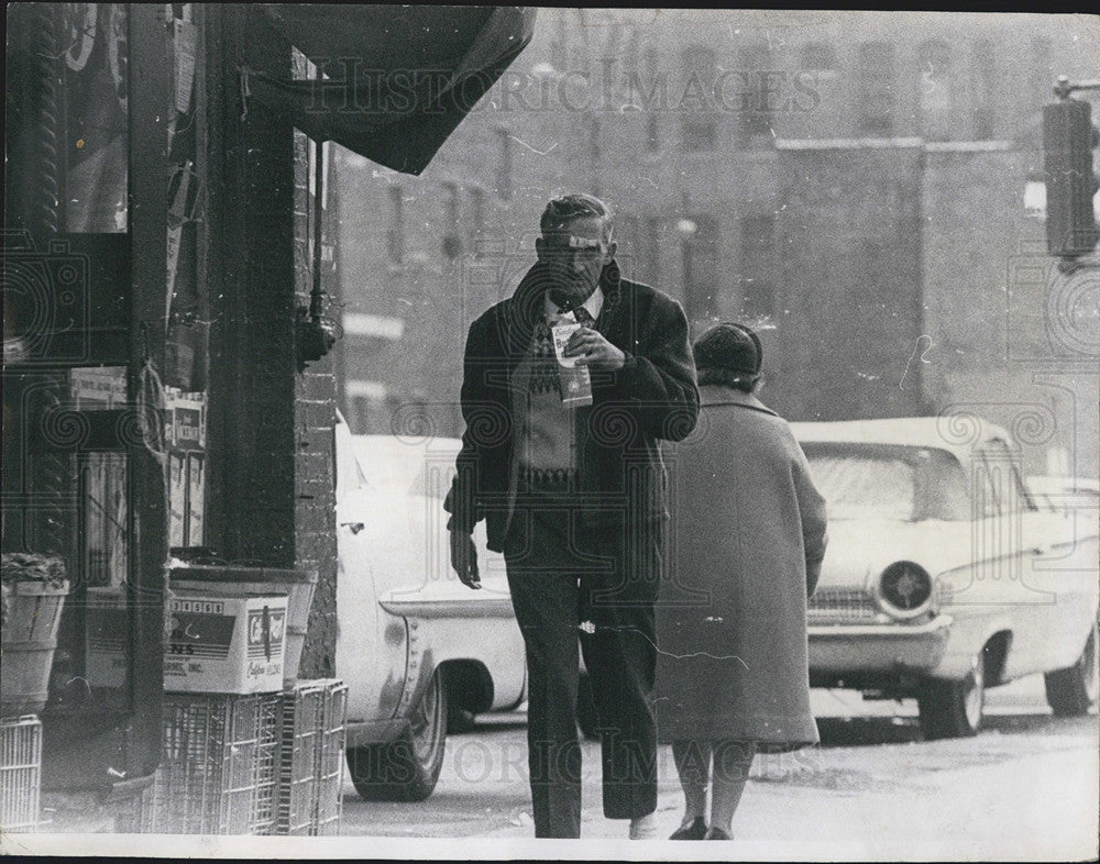 1968 Press Photo North Clark Street, Election Day, Chicago - Historic Images