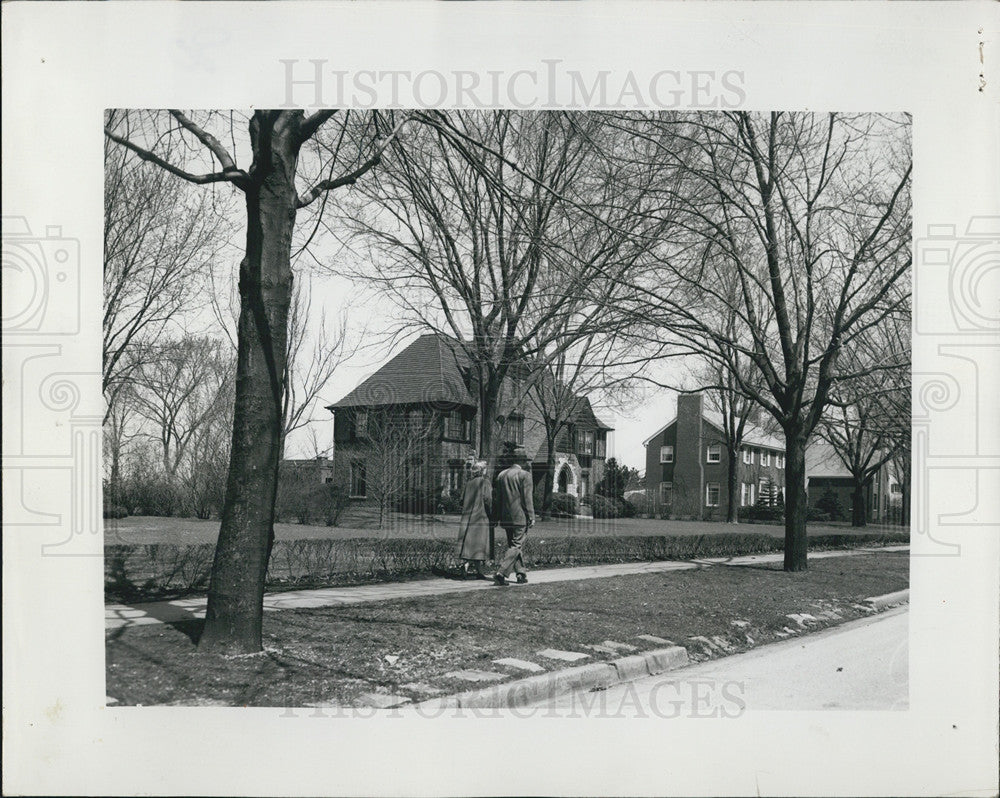 1952 Press Photo Homes on Parkline Drive - Historic Images