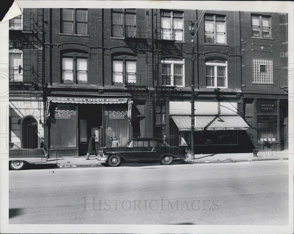 1959 Press Photo Variety Store, Tina, Don Rezzuto - Historic Images