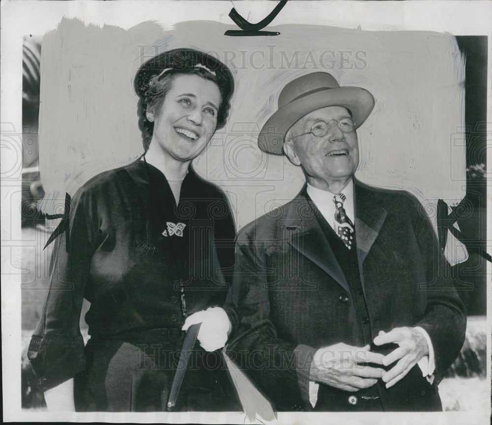 John D. Rockefeller Jr. and wife Martha Baird Allen 1951 Vintage