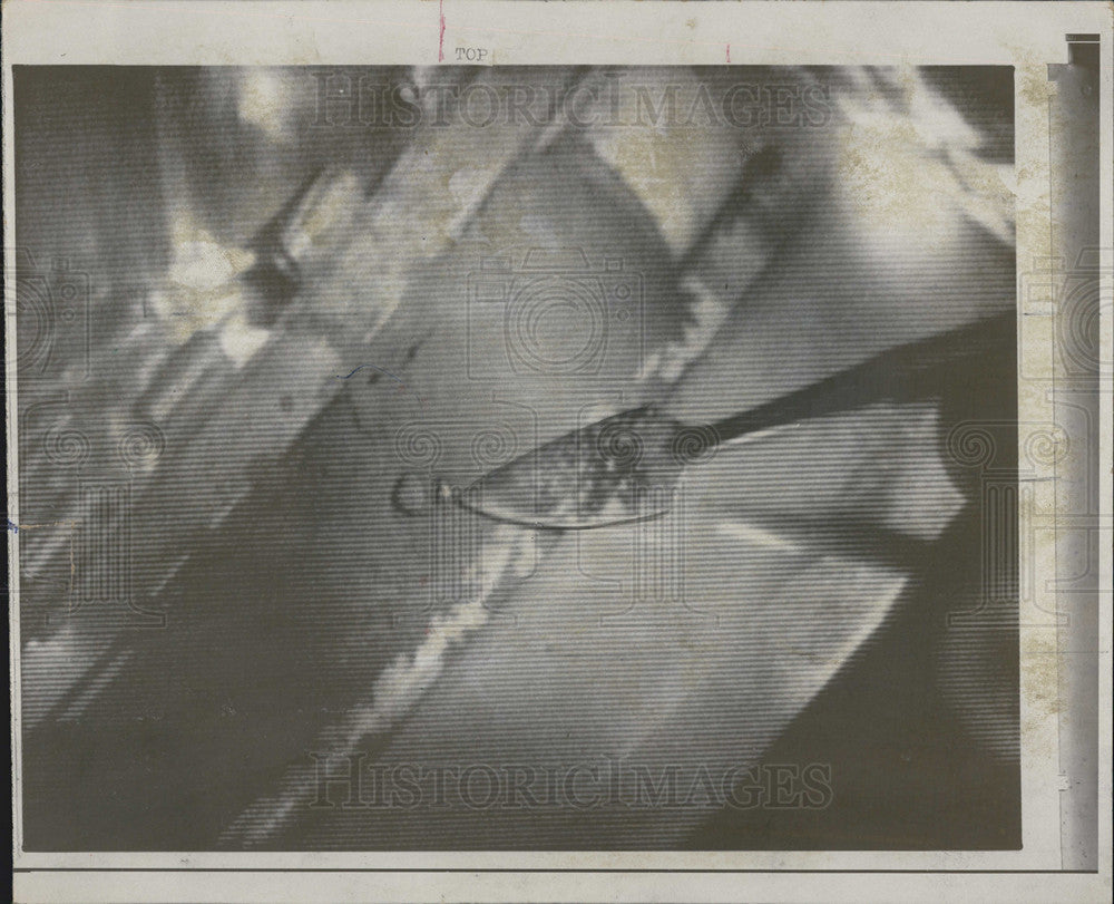 Press Photo Moon Soil at Houston Space Center - Historic Images
