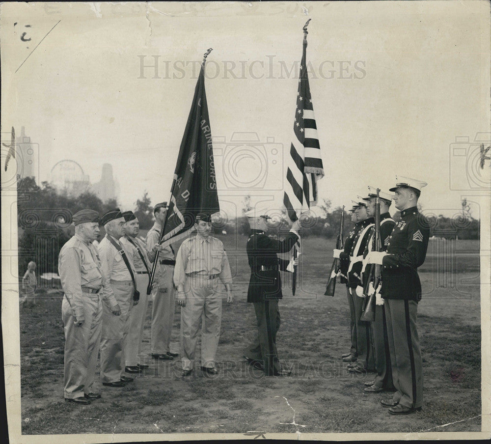 1943 Press Photo Ray Epperson, W. H. Tussey, W.J. McCarthy E. S.Stockwell, - Historic Images